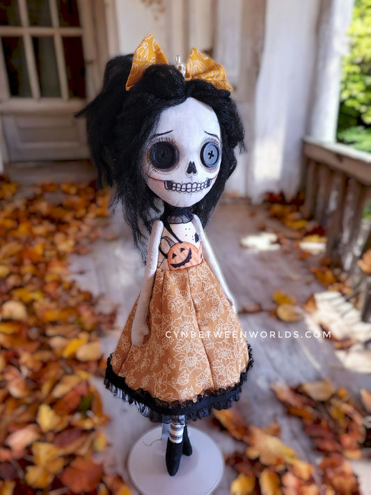 17" Handmade Skeleton Girl