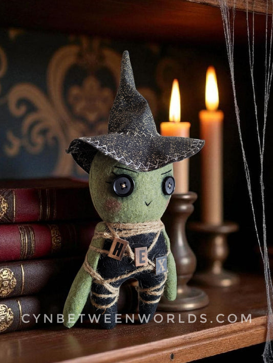 10" Handmade 'Hex' - The Witch Doll