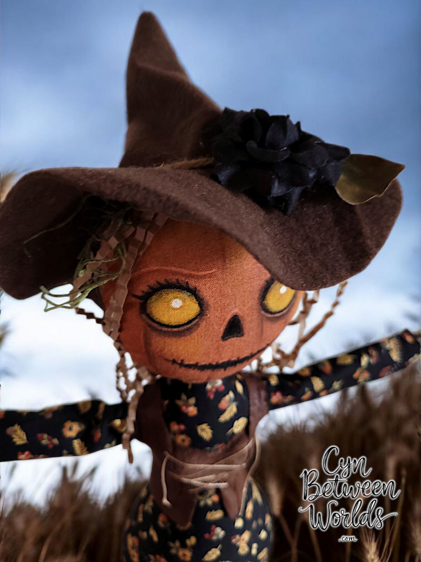 16" Pumpkin-headed Scarecrow