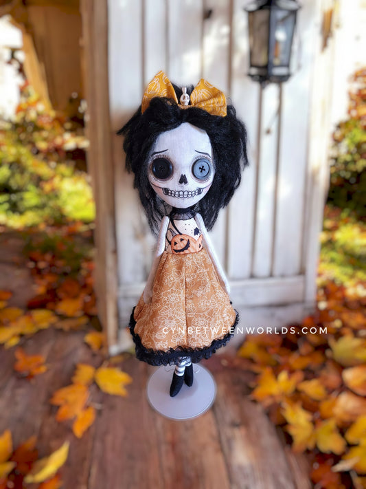 17" Handmade Skeleton Girl
