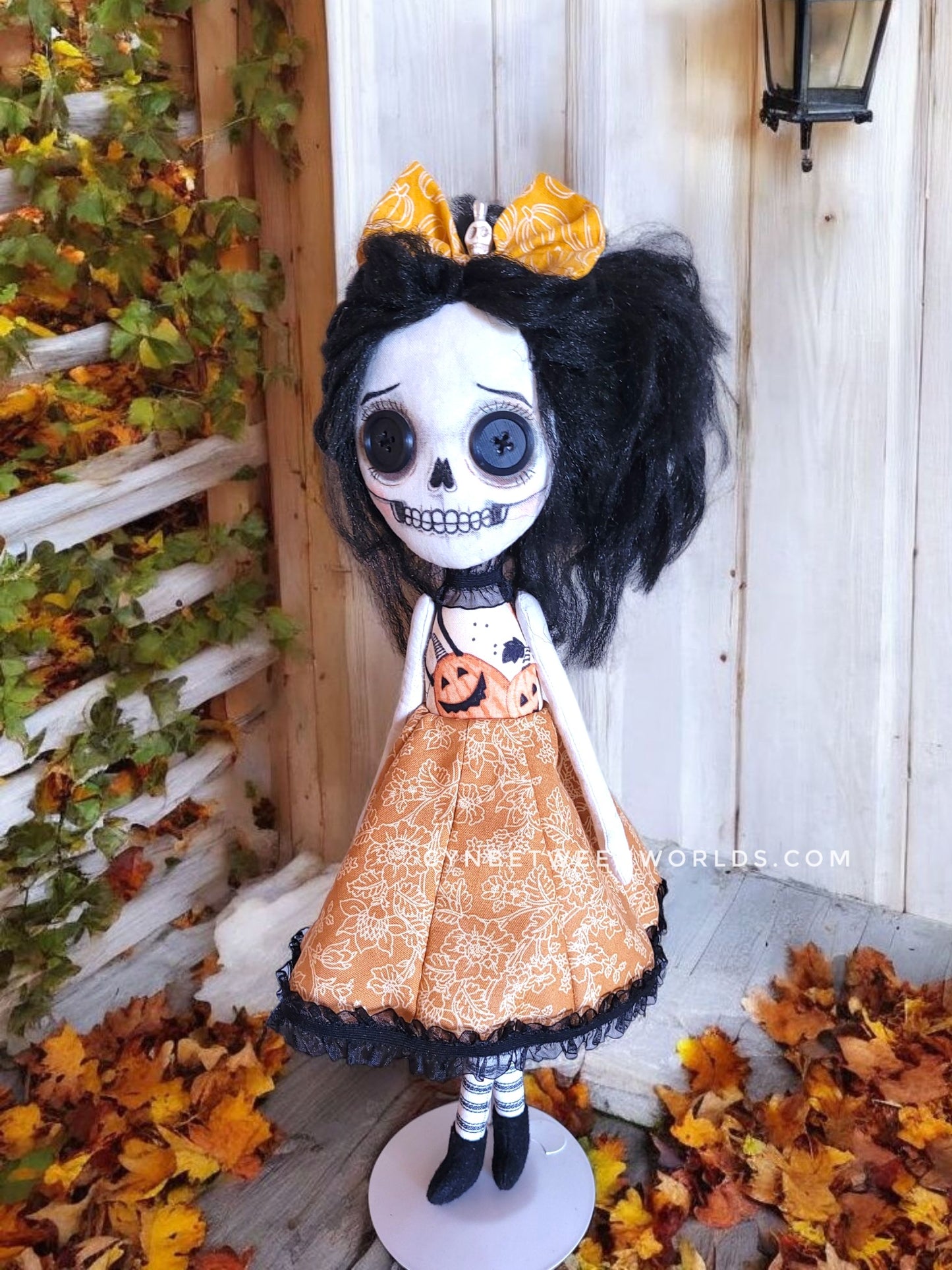 17" Handmade Skeleton Girl