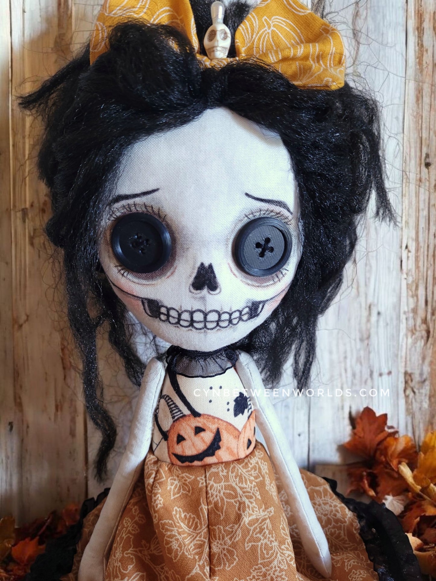 17" Handmade Skeleton Girl