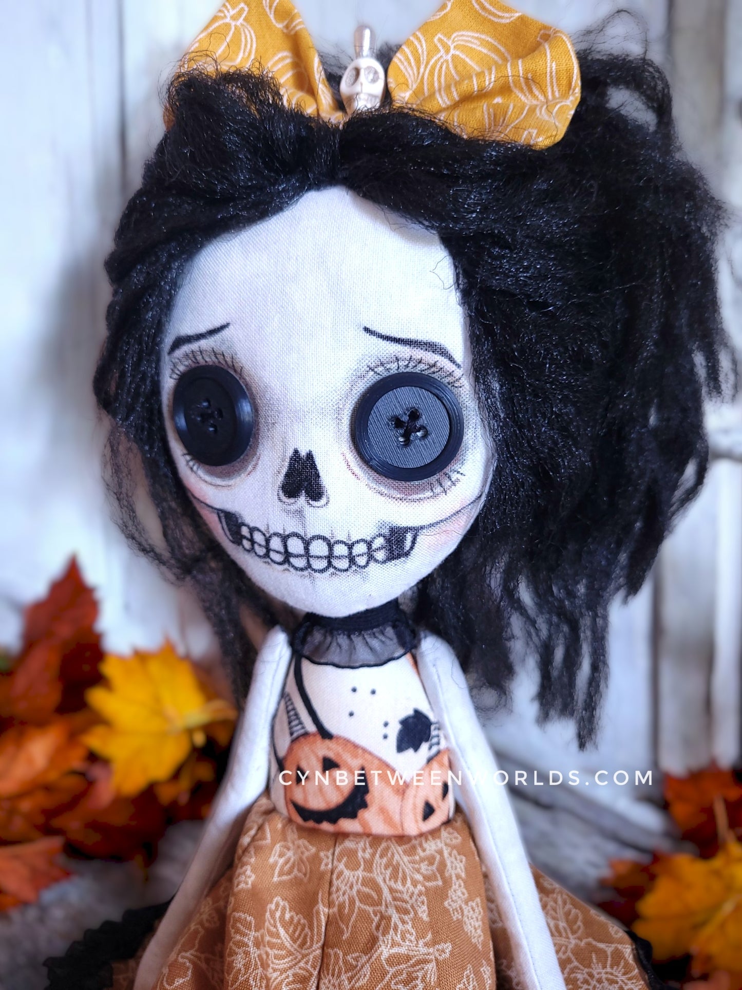17" Handmade Skeleton Girl