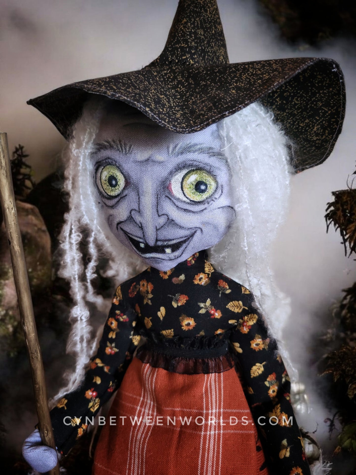 17" Handmade Witch Doll