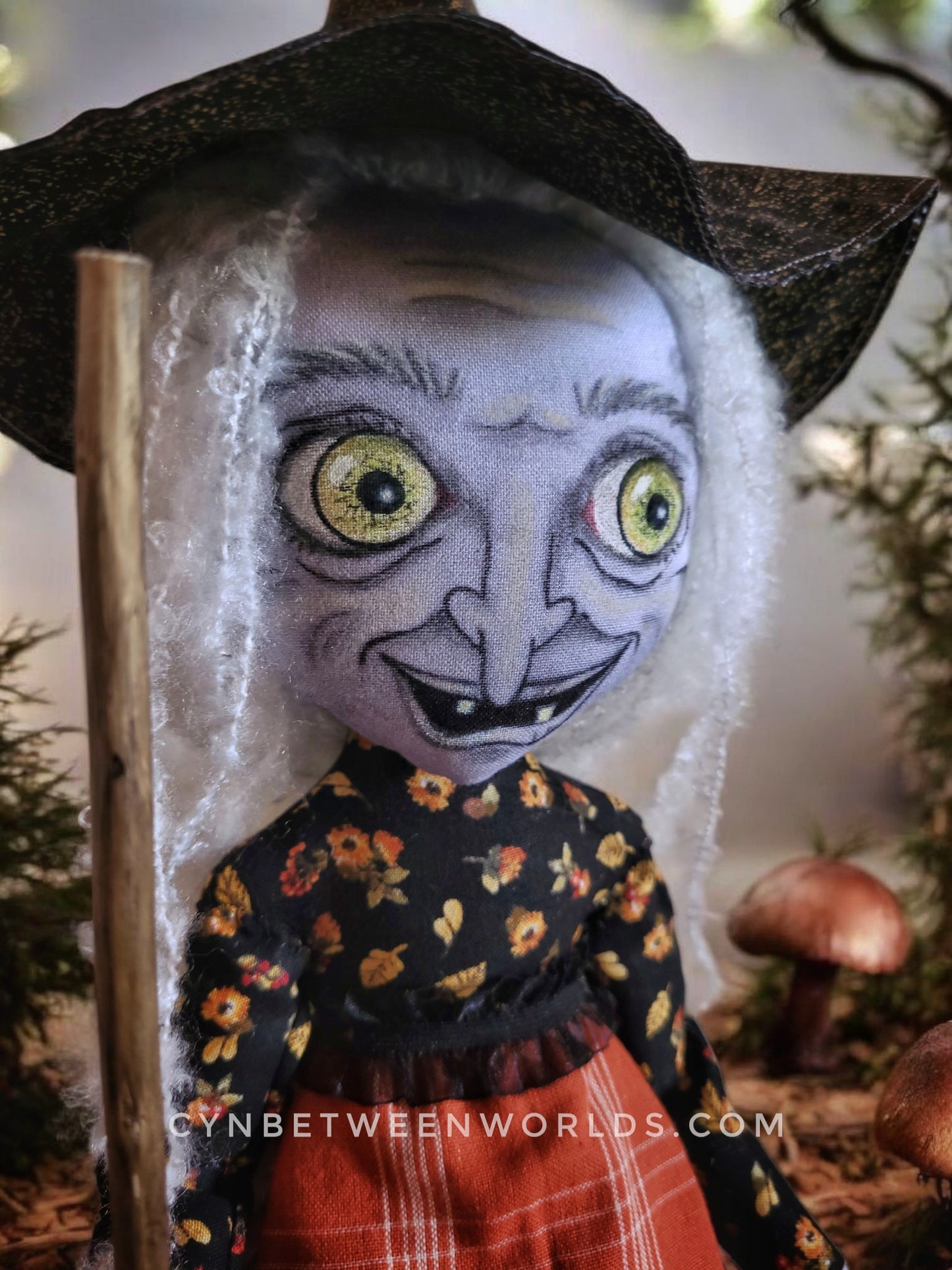 17" Handmade Witch Doll