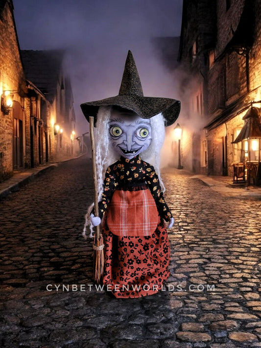 17" Handmade Witch Doll