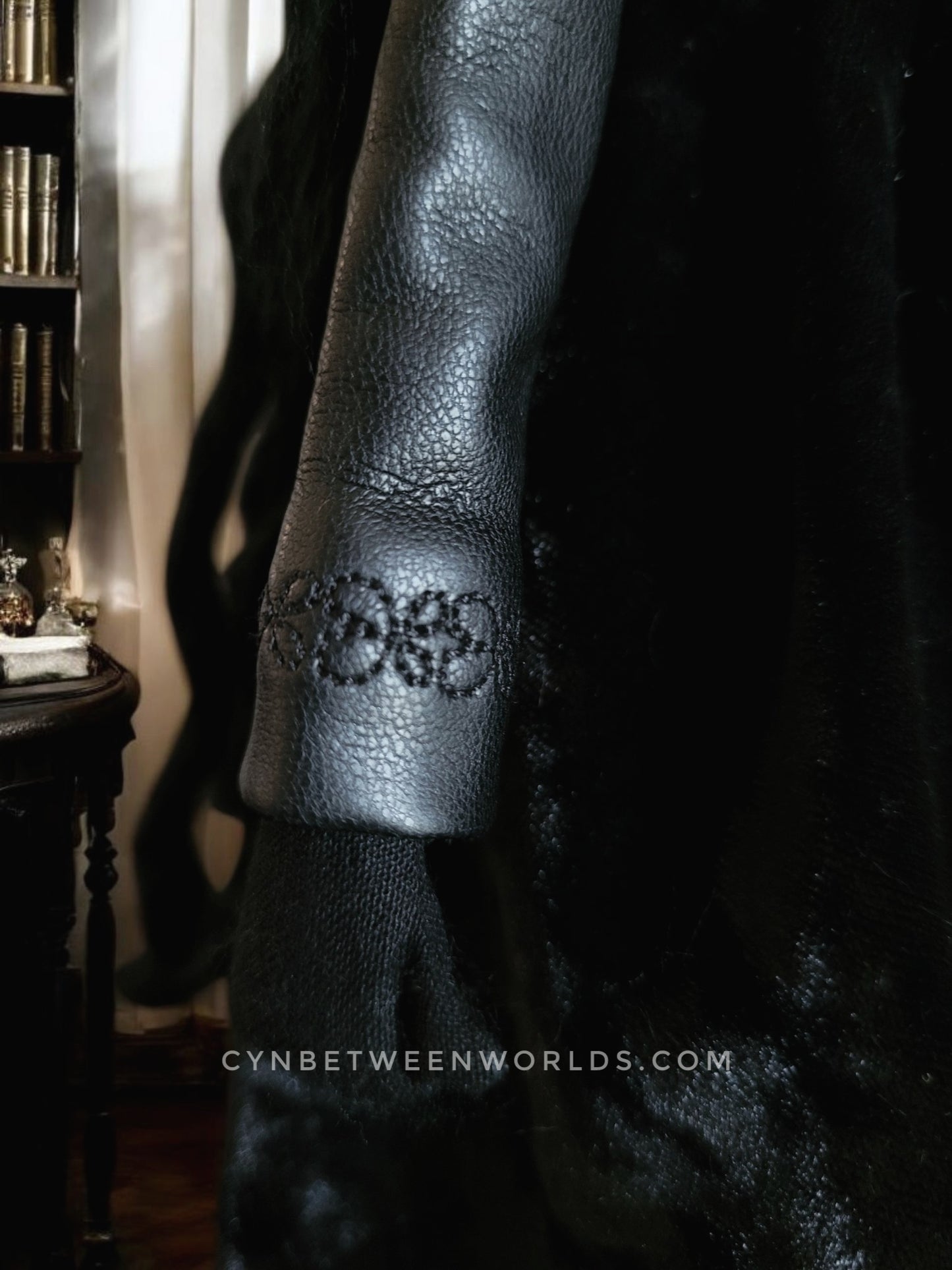 15" Handmade Victorian Plague Doctor Doll (Black)