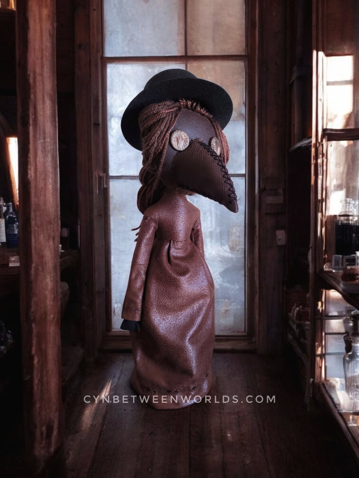 15" Frontier Plague Doctor Doll (Brown)