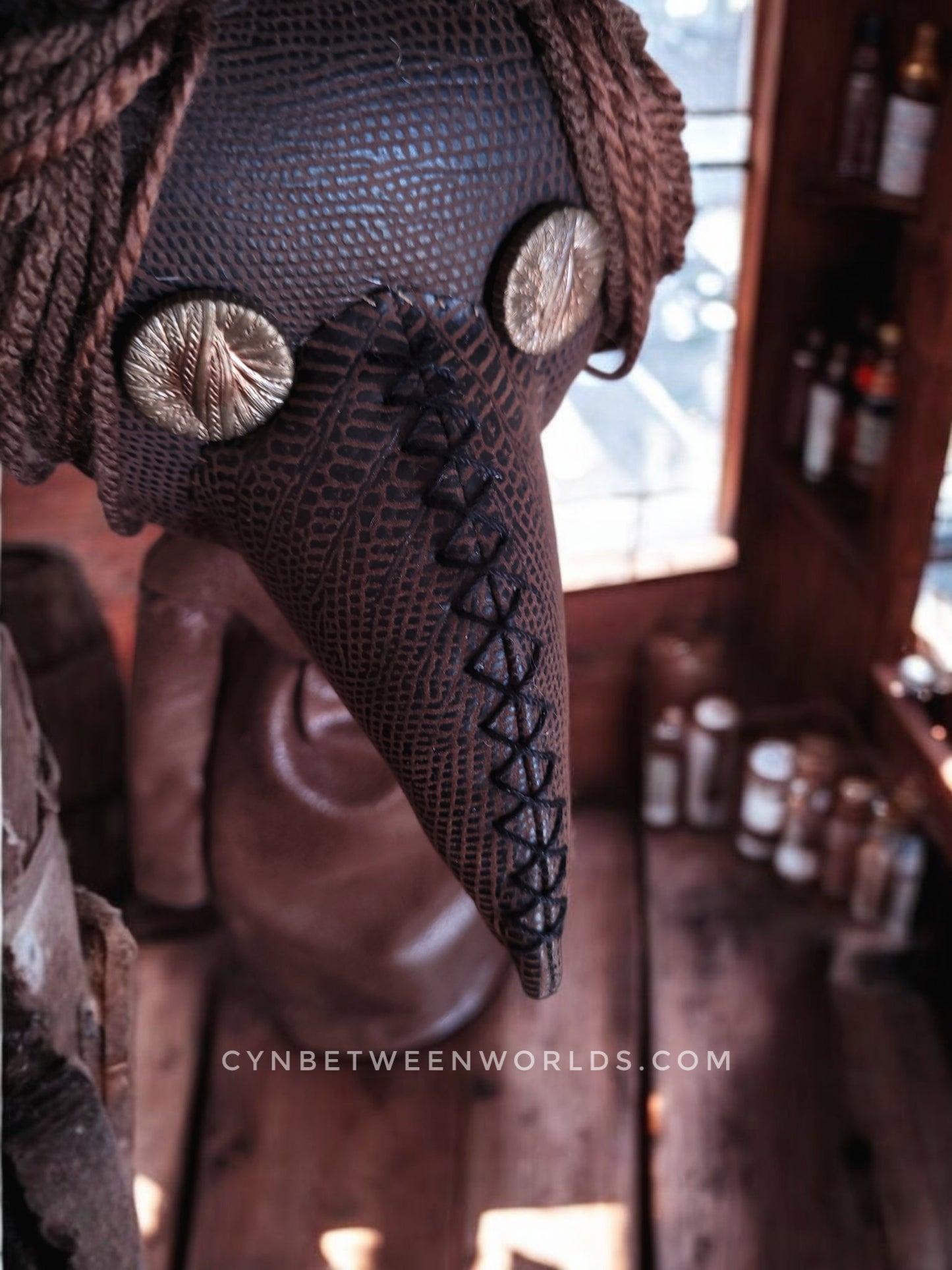 15" Frontier Plague Doctor Doll (Brown)