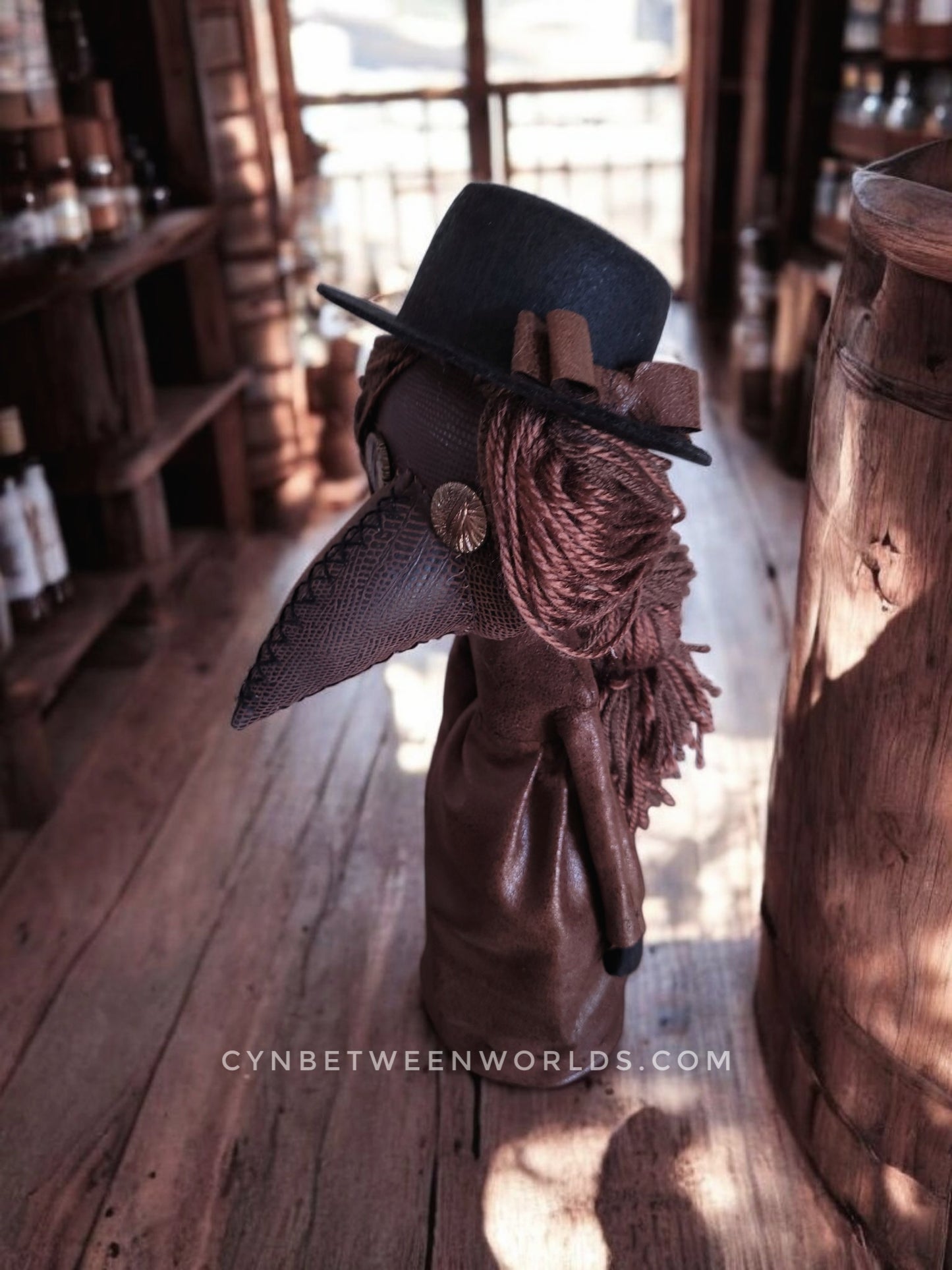 15" Frontier Plague Doctor Doll (Brown)