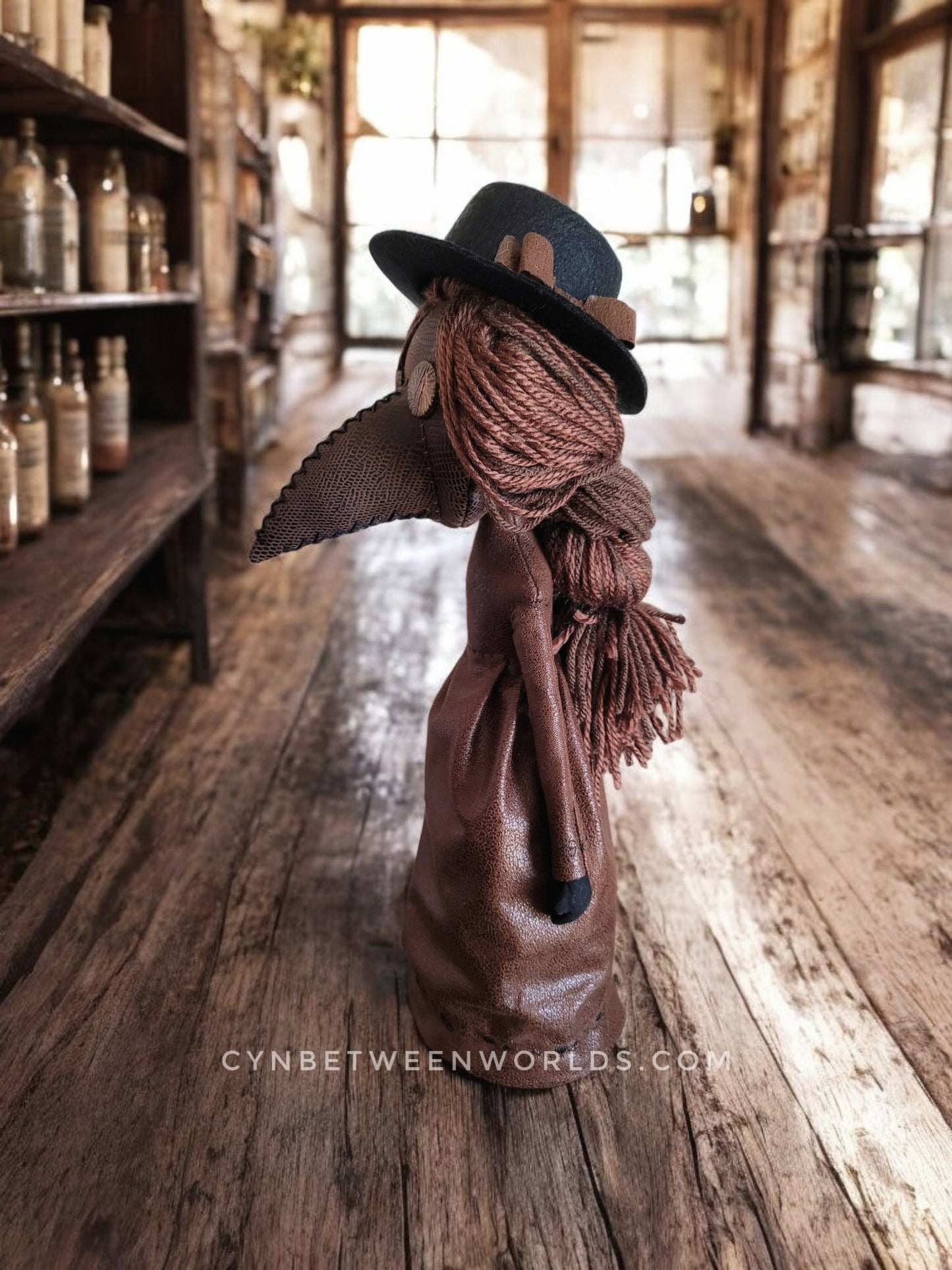 15" Frontier Plague Doctor Doll (Brown)