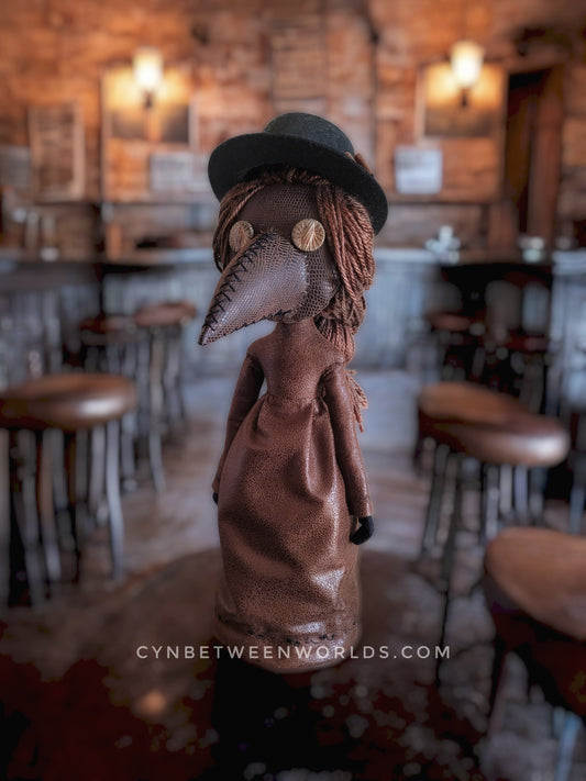 15" Frontier Plague Doctor Doll (Brown)