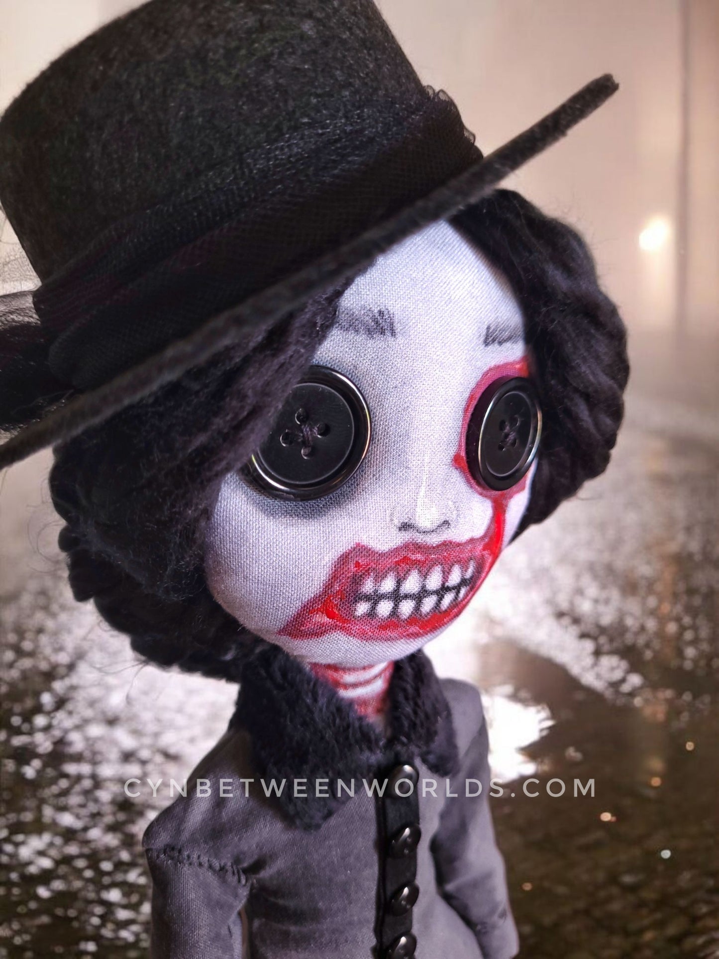 15" Handmade Edwardian Zombie Doll