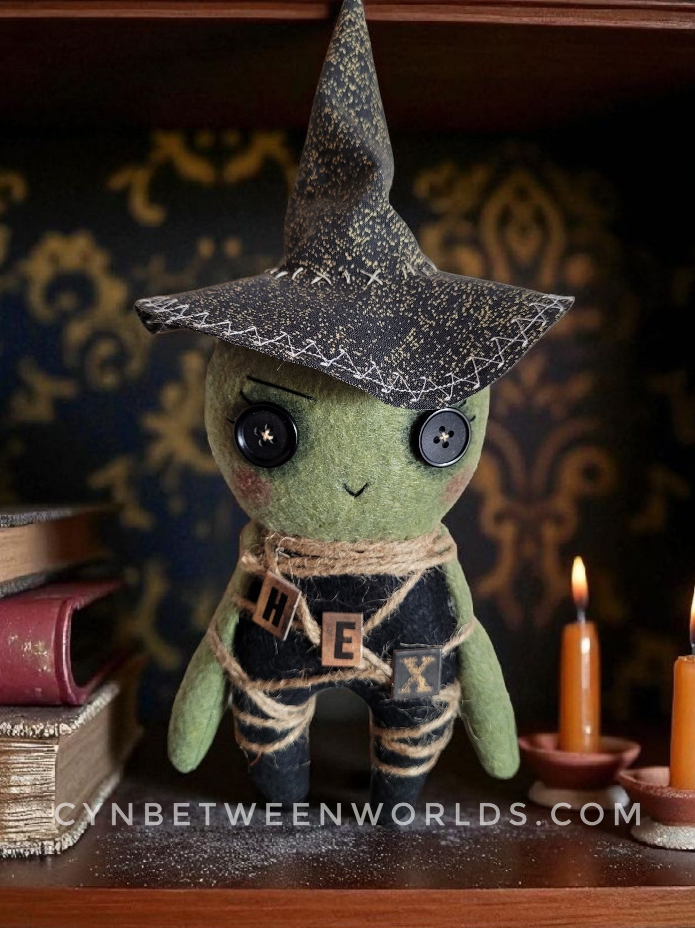 10" Handmade 'Hex' - The Witch Doll
