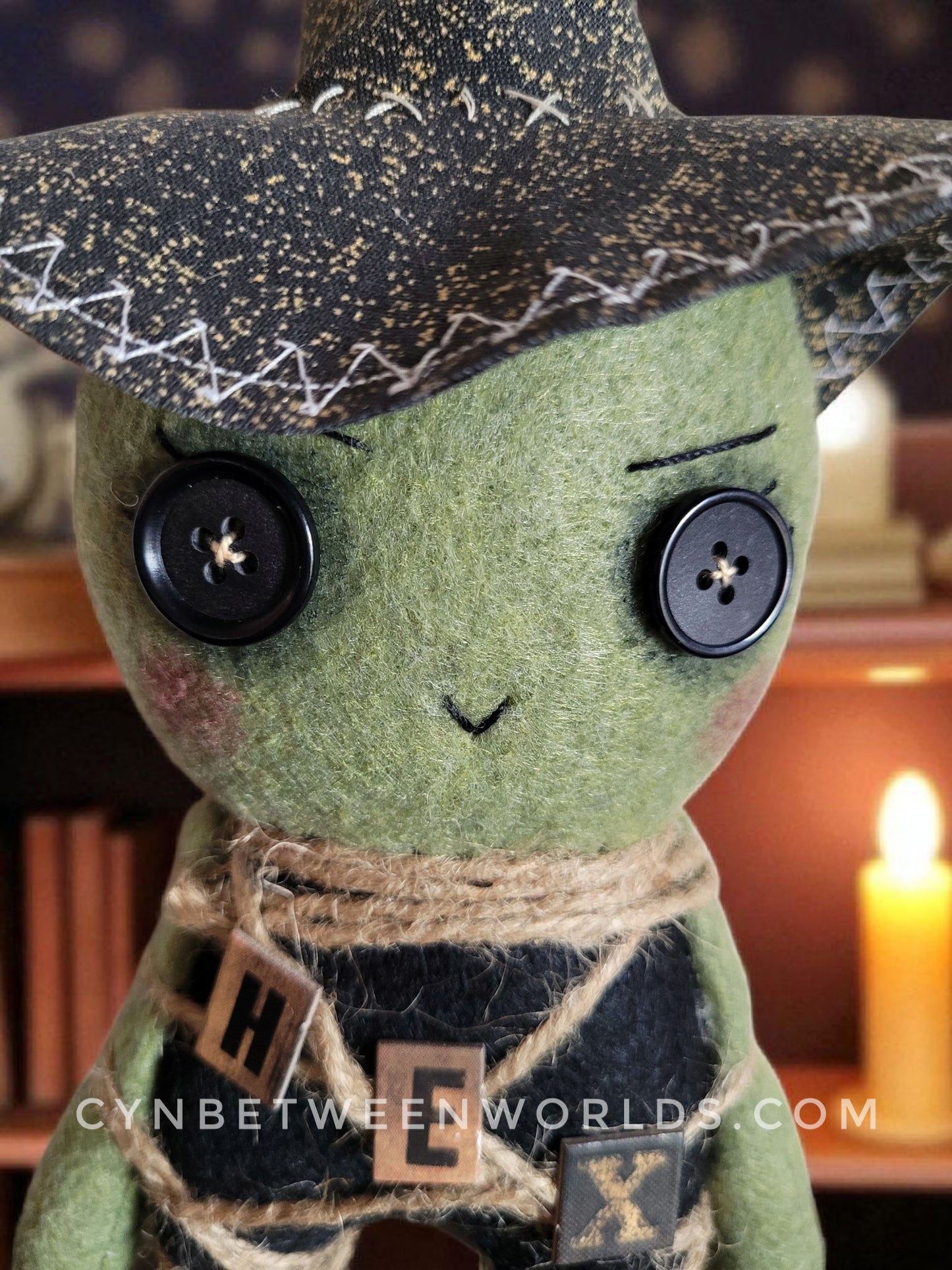 10" Handmade 'Hex' - The Witch Doll