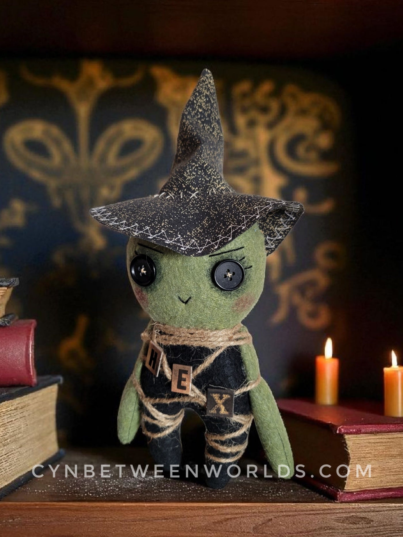 10" Handmade 'Hex' - The Witch Doll