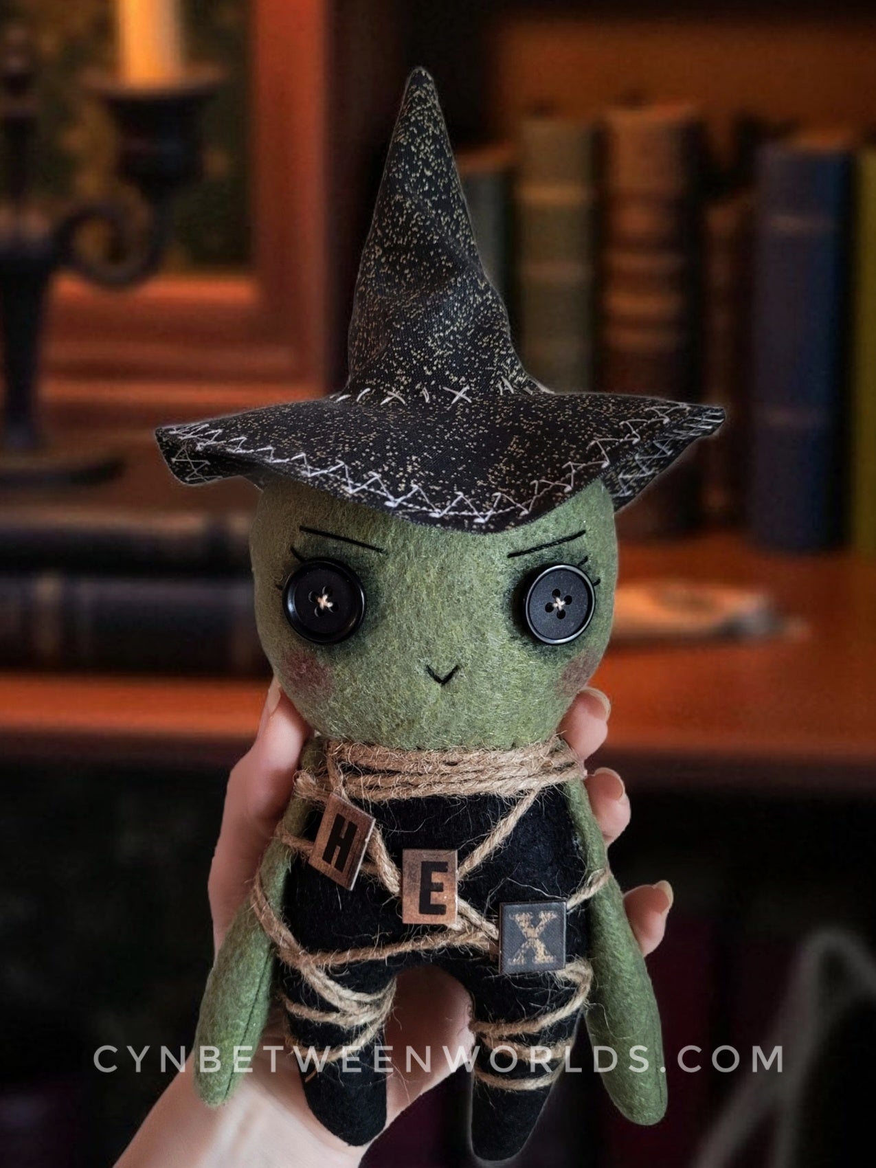 10" Handmade 'Hex' - The Witch Doll