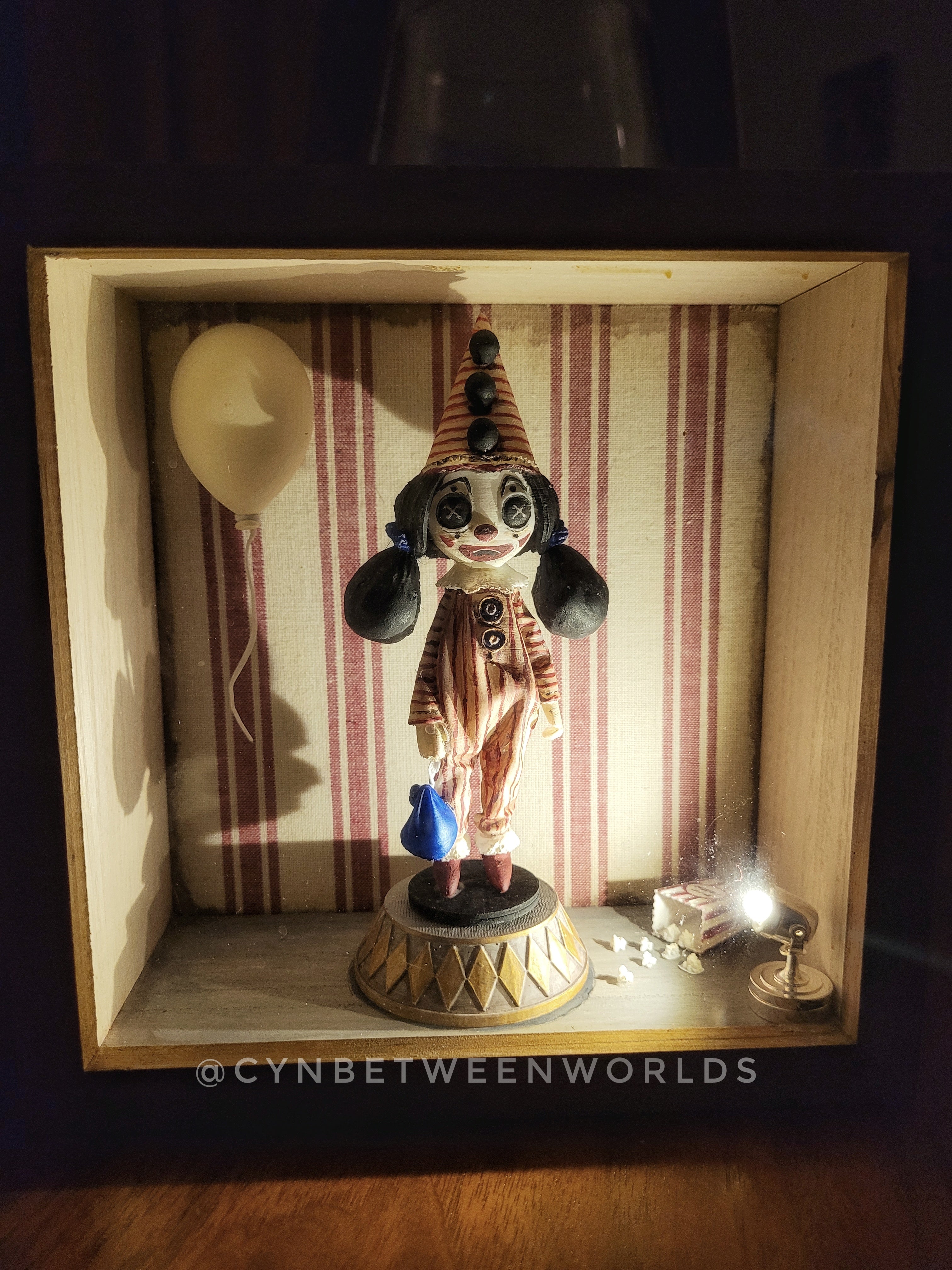 レ*舎様 clown museum musical shadow box むらい RARE Koji Murai Clown Museum Music Box 