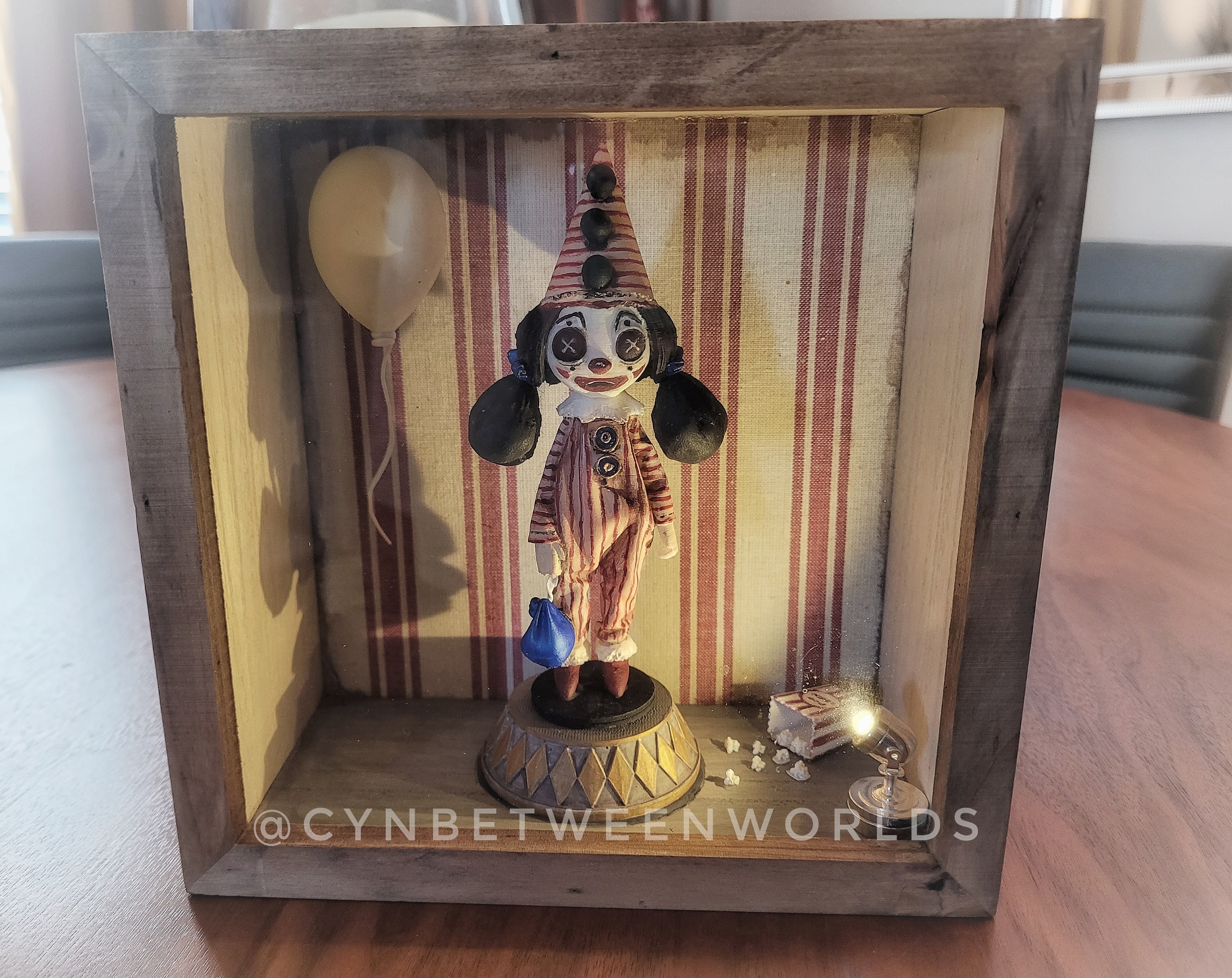 レ*舎様 clown museum musical shadow box むらい RARE Koji Murai Clown Museum Music Box 
