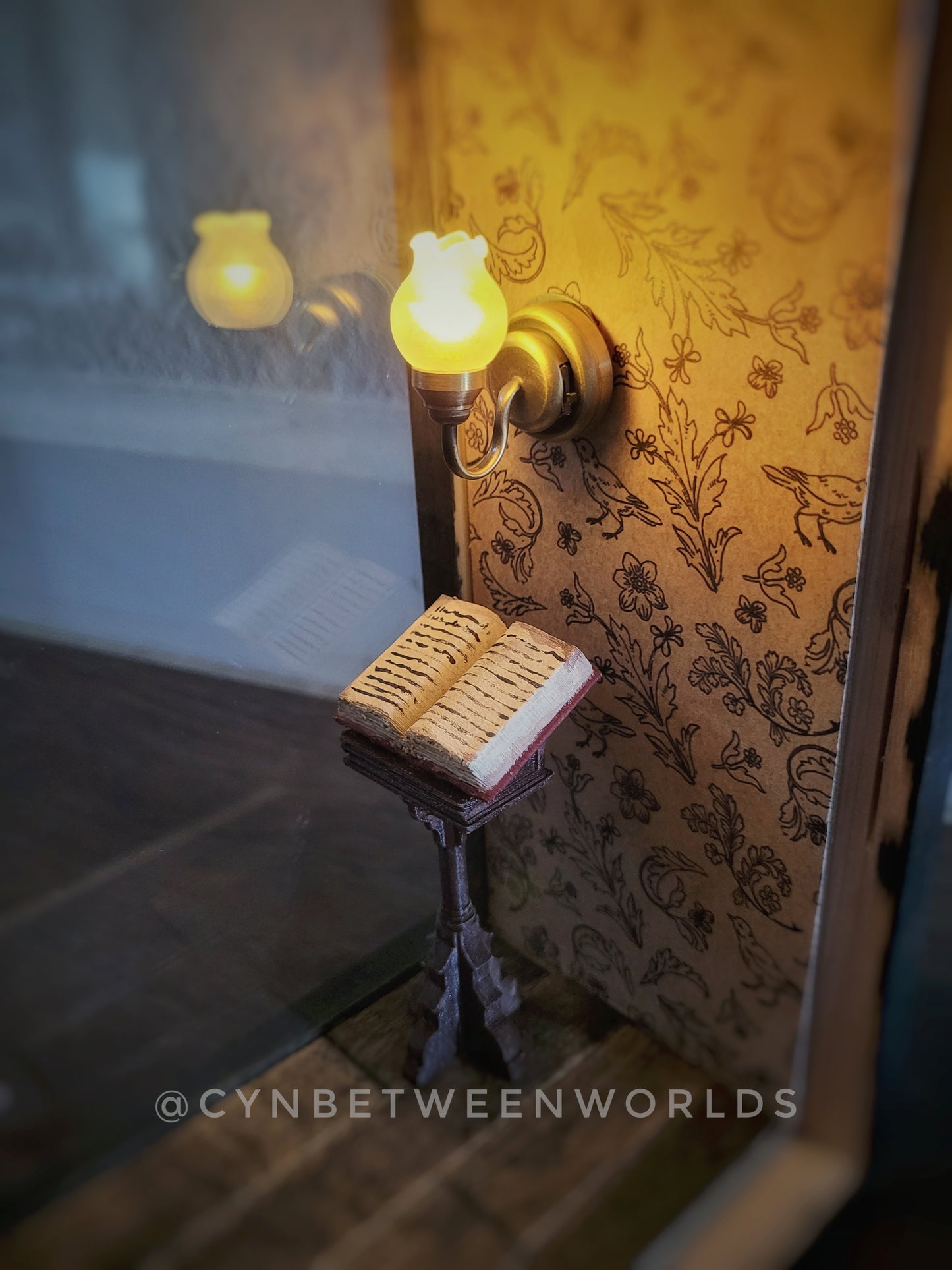 Victorian Apothecary Shadow Box – Illuminated Plague Doctor Miniature Diorama