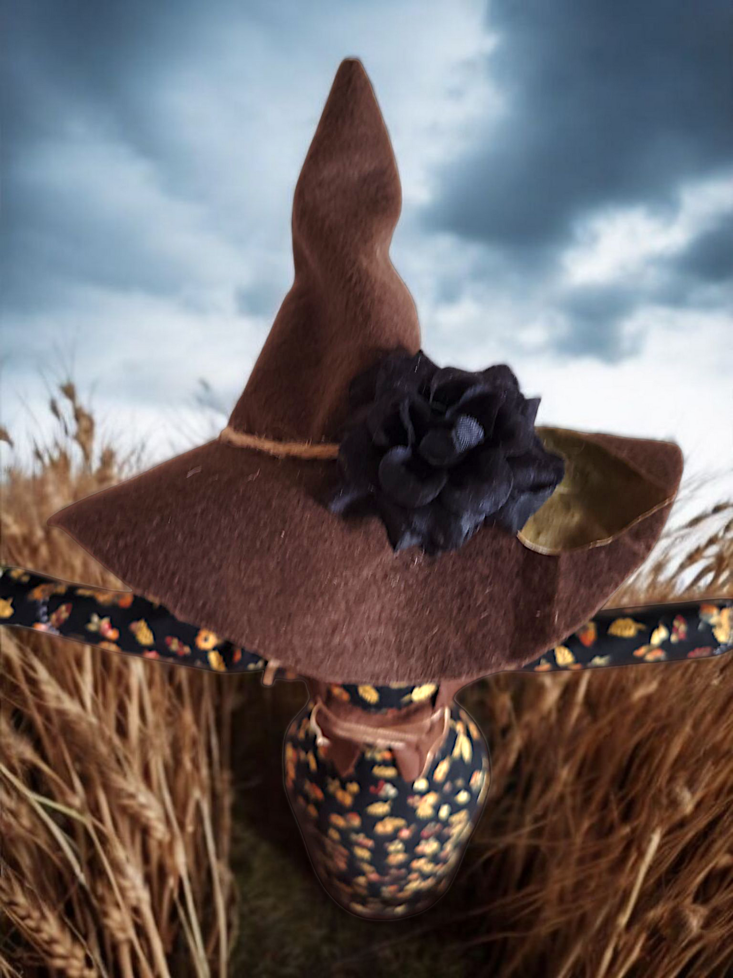 16" Pumpkin-headed Scarecrow